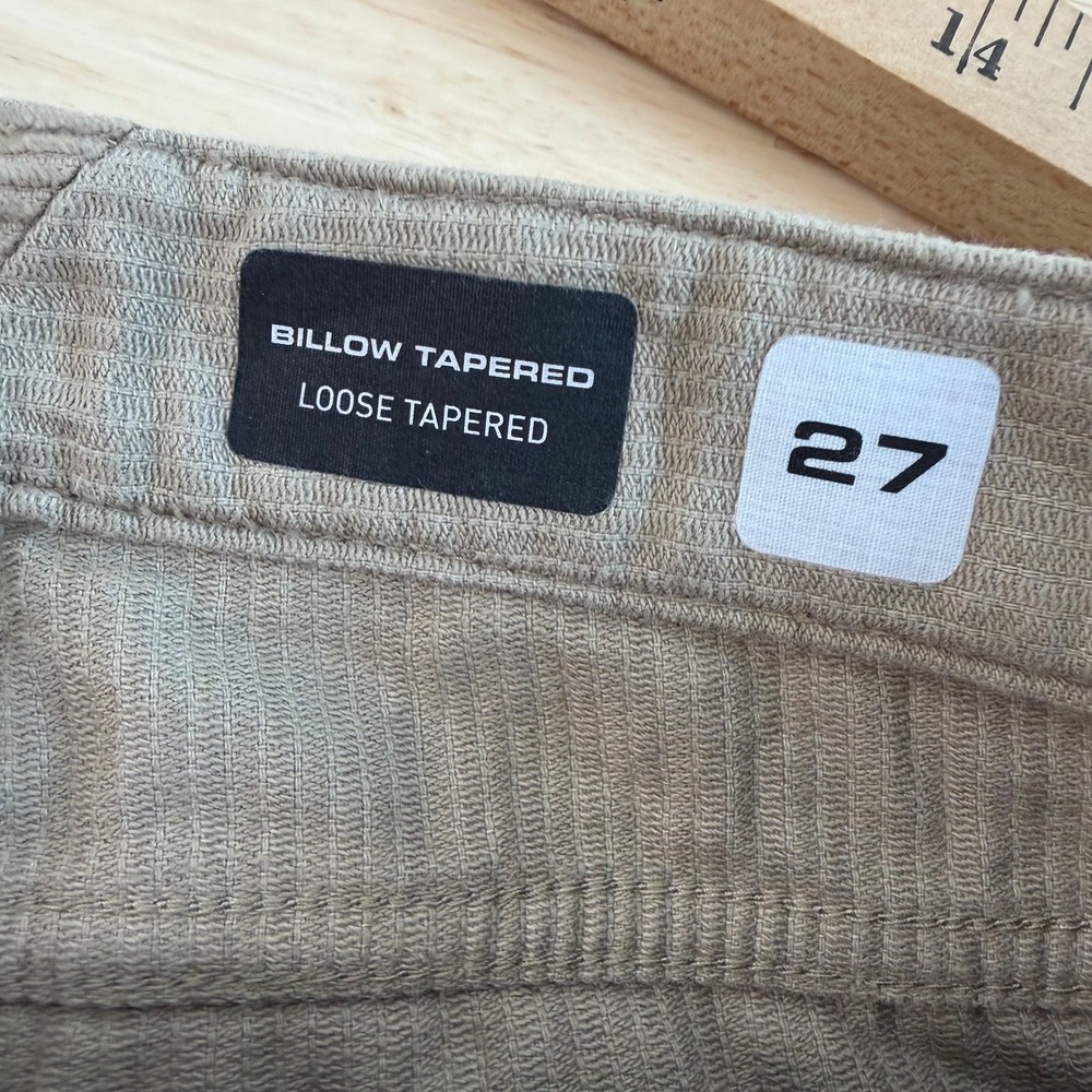 Volcom Billow Cord Loose Tapered Pants Men's Khaki Corduroy High Rise - 27 - Picture 8 of 15